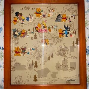 Winnie the Pooh Wooden Framed pin set